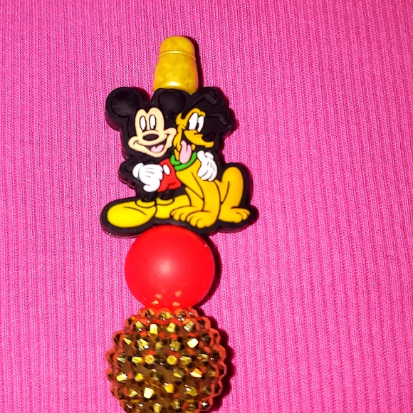 Mickey And Pluto Charm Pen - Picture 1 of 1